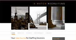 Desktop Screenshot of amatchrecruiting.com
