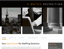 Tablet Screenshot of amatchrecruiting.com